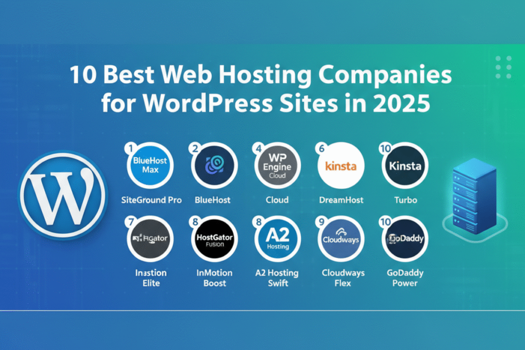10 Best Web Hosting Companies for WordPress Sites in 2025 wordpress hosting